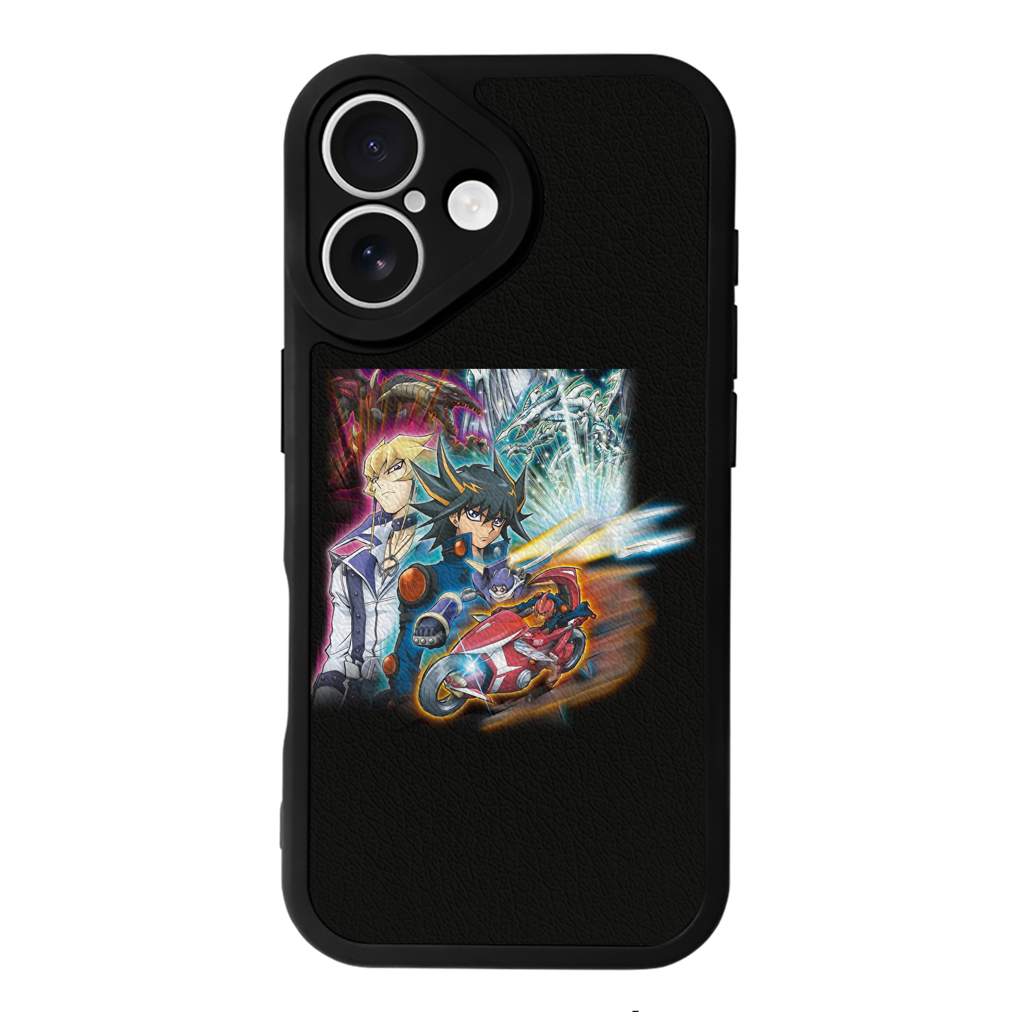 （画像用） 遊☆戯☆王 Yu-Gi-Oh! 【iPhone 16シリーズ対応】シリコンスマホケース（レザー調） 材質：シリコン